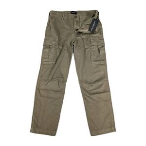 Black Orchid Military Cargo Pants Olive Green Womens Size 26 Pockets Straight‎